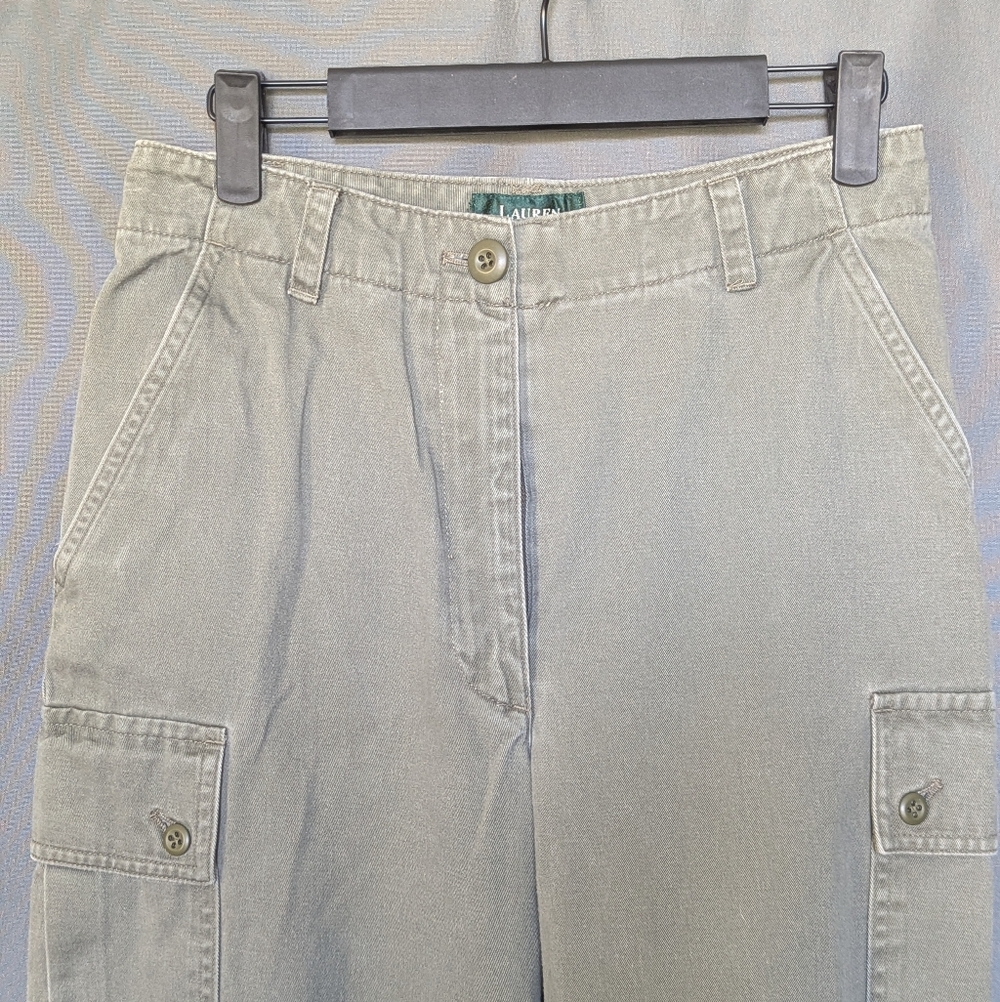 Lauren Ralph Lauren Cargo Pants – Olive Green – Size 4 (Waist 27”)